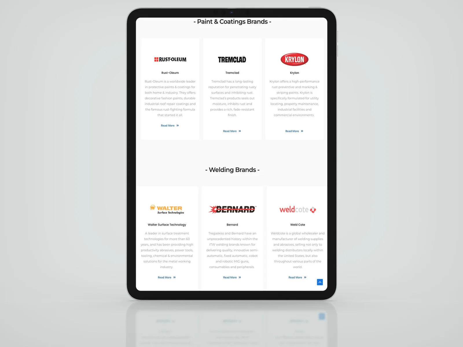 Mockup of iPad - Citadel Industrial