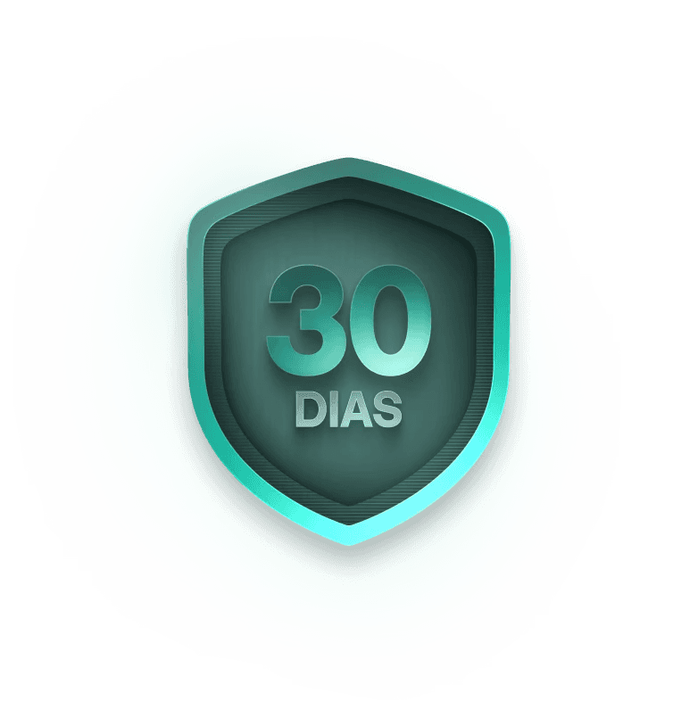 Escudo representando os 30 dias de garantia da Adapta