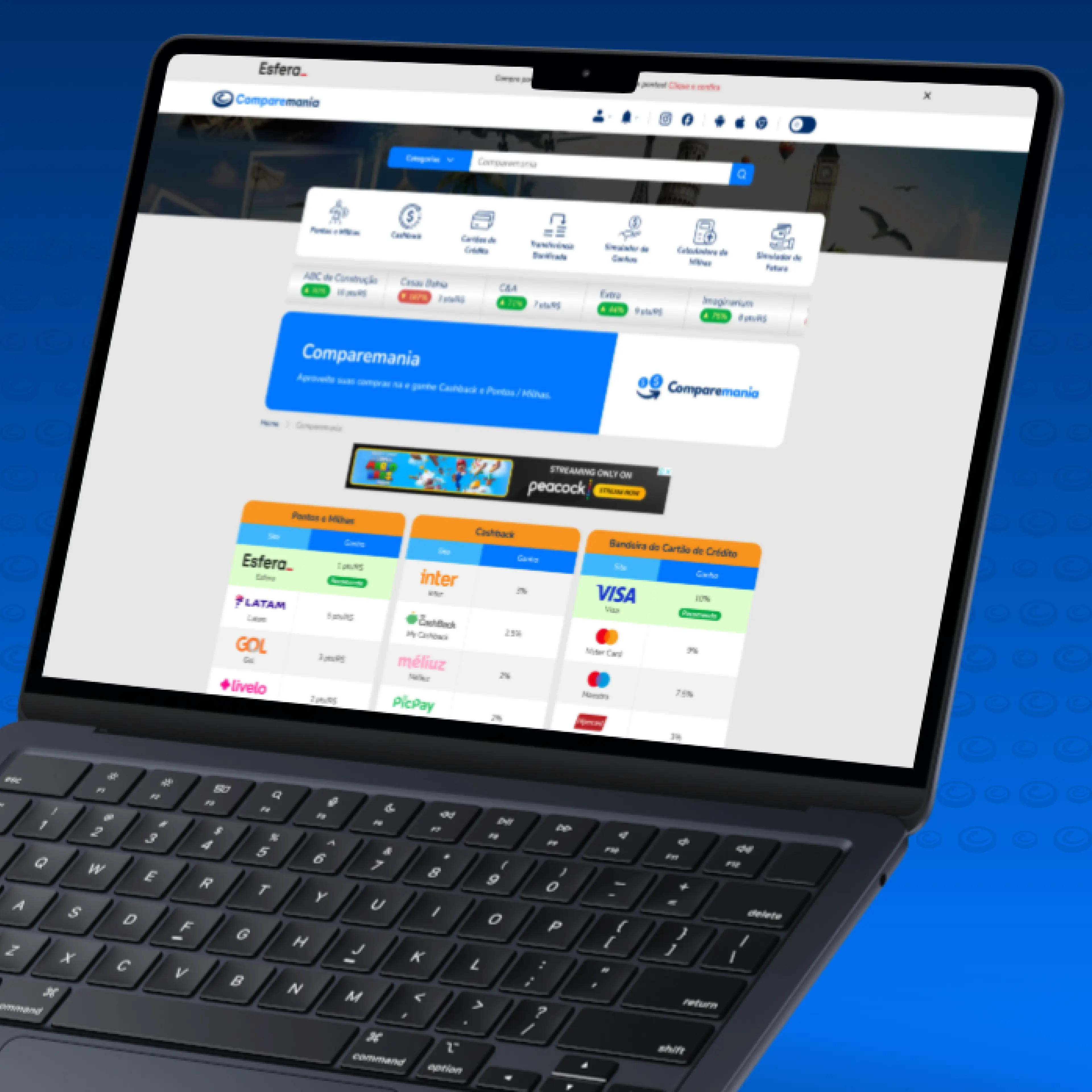 Mobile dashboard interface displayed on a smartphone floating against a dark background, showing key metrics, alerts, and activity summaries.