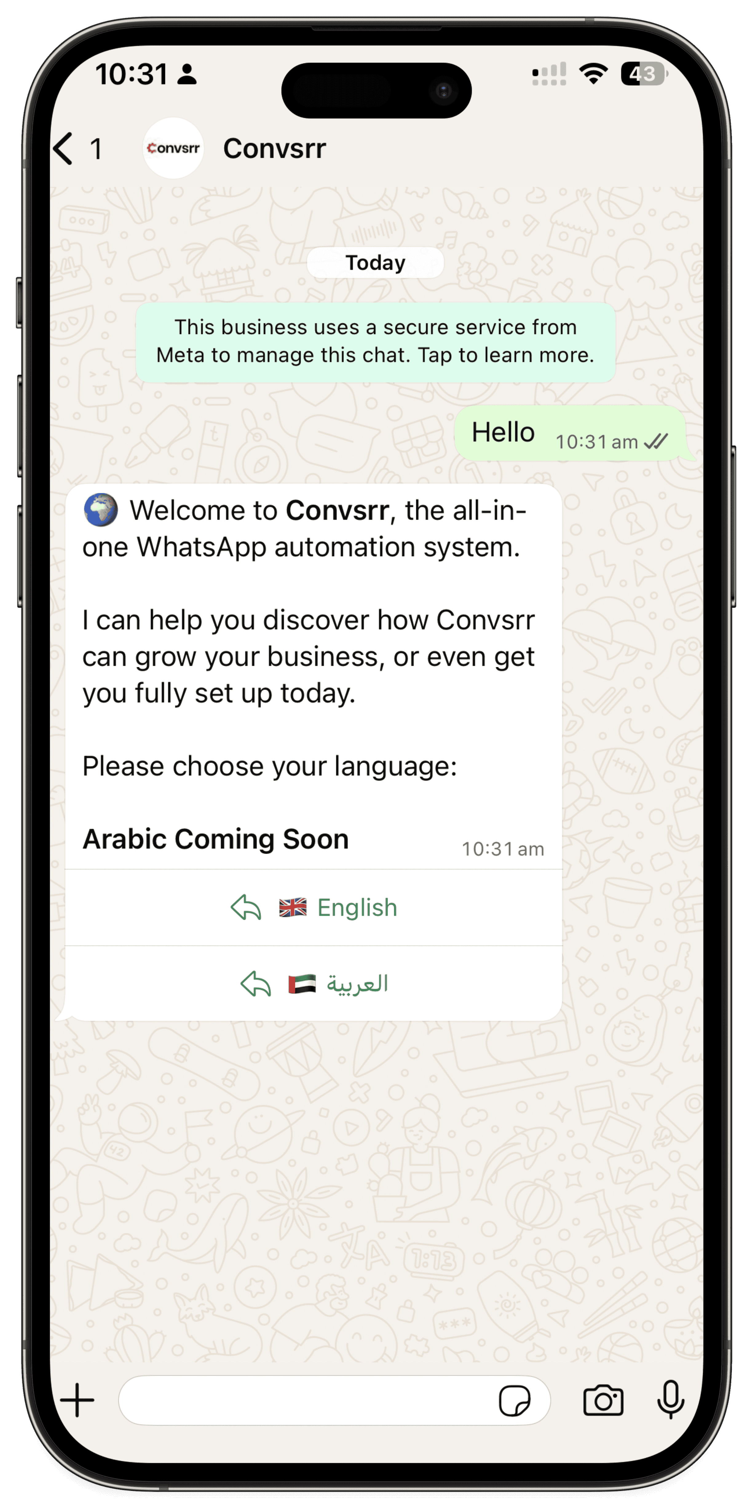 WhatsApp - Self Service