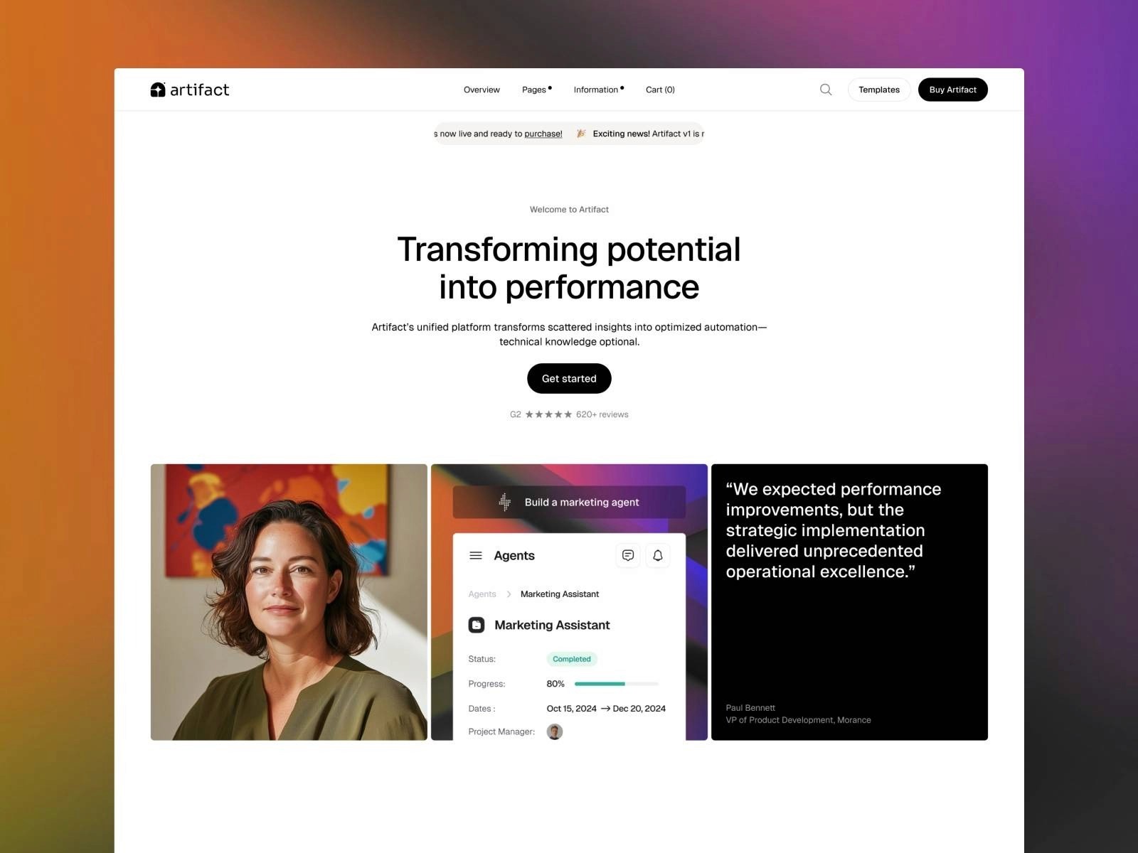 artifactor multi-purpose saas template