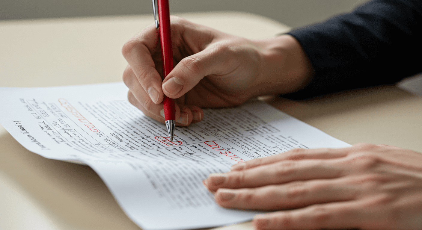 editing a university application