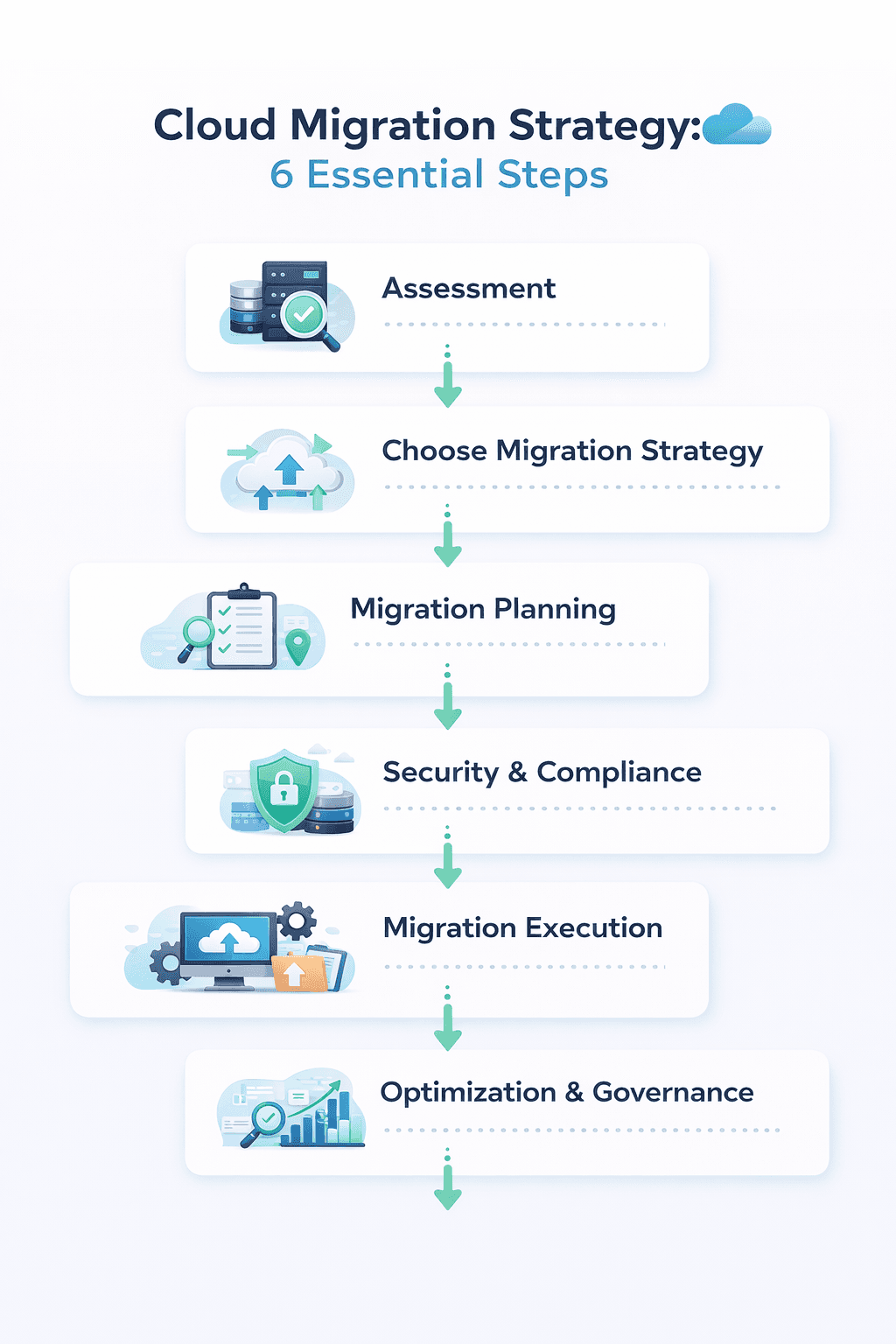 6 Steps Cloud Migration Strategy