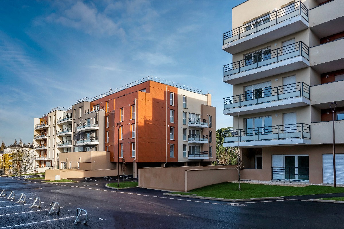 Résidence immeuble contemporaine Novalys Morsang‑sur‑Orge — photo architecture Lille Hauts‑de‑France | Anteale Yann Manac’h 2025