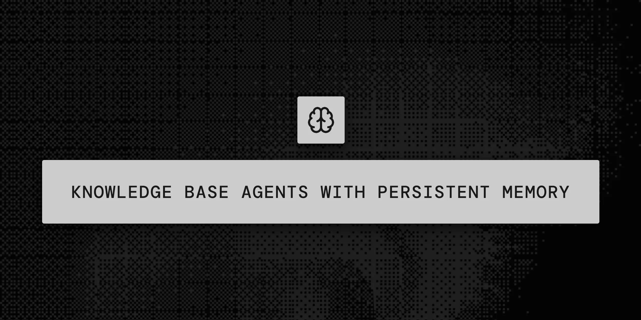 AI knowledge base agents with persistent memory