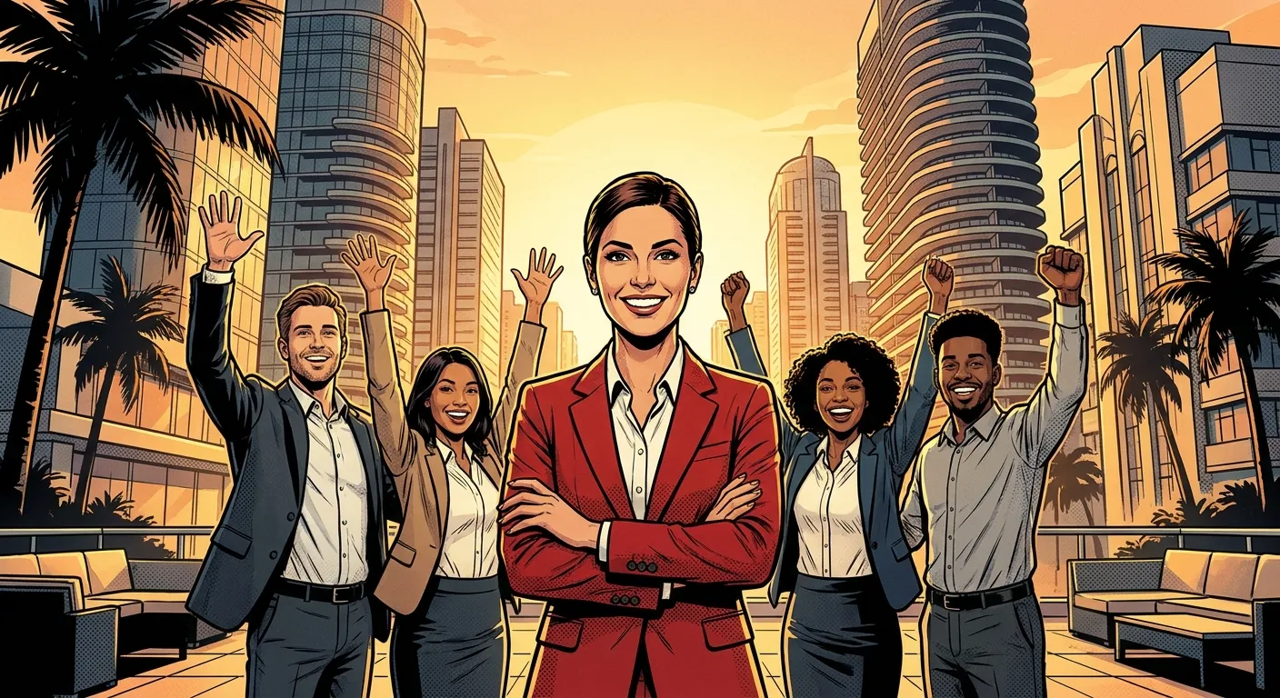 RockN' Socials team, experts in digital marketing, celebrate success.