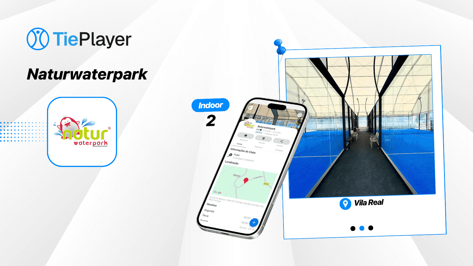 Reserva campo de padel no Naturwaterpark