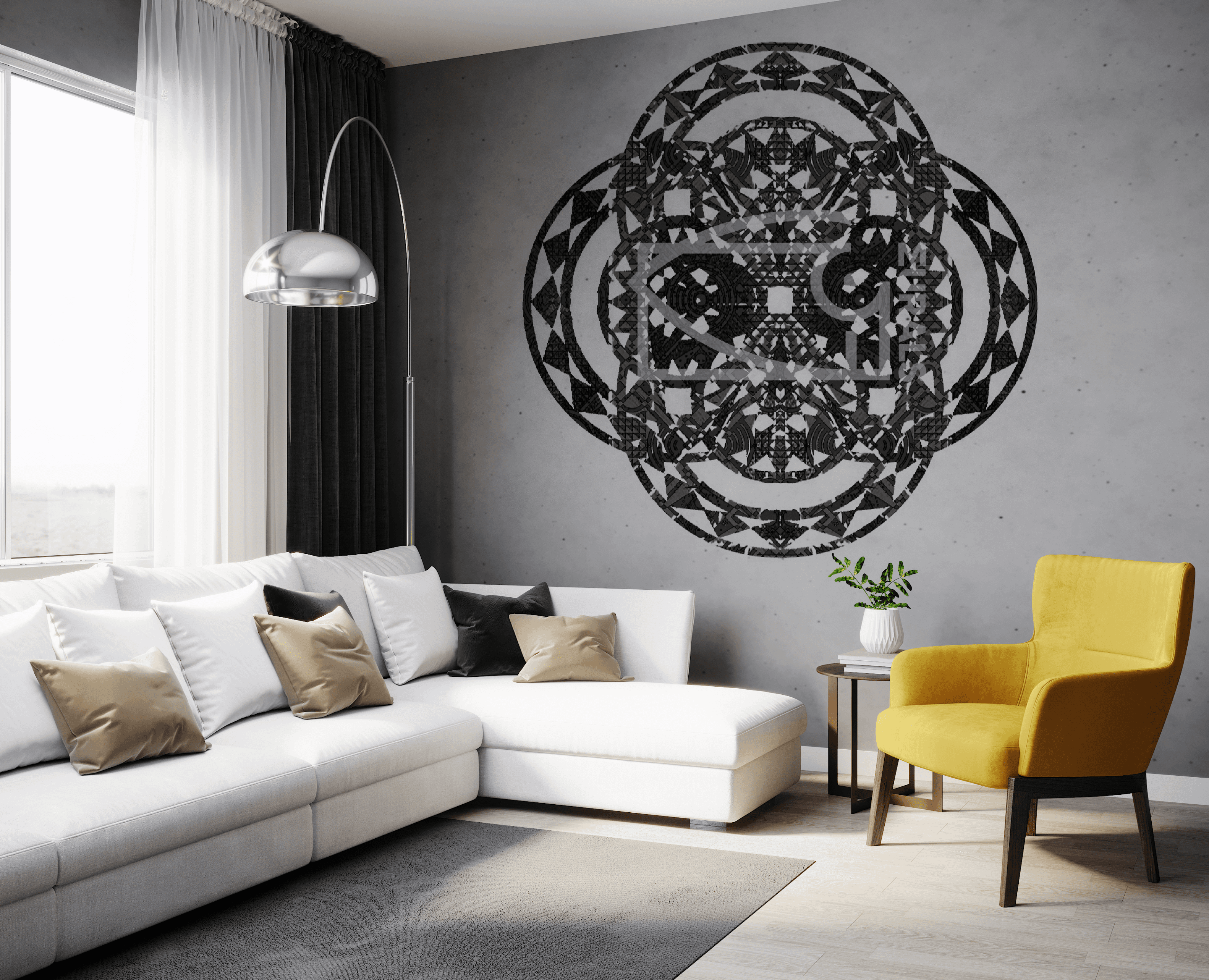 4’ 10” H x 4’ 10” W