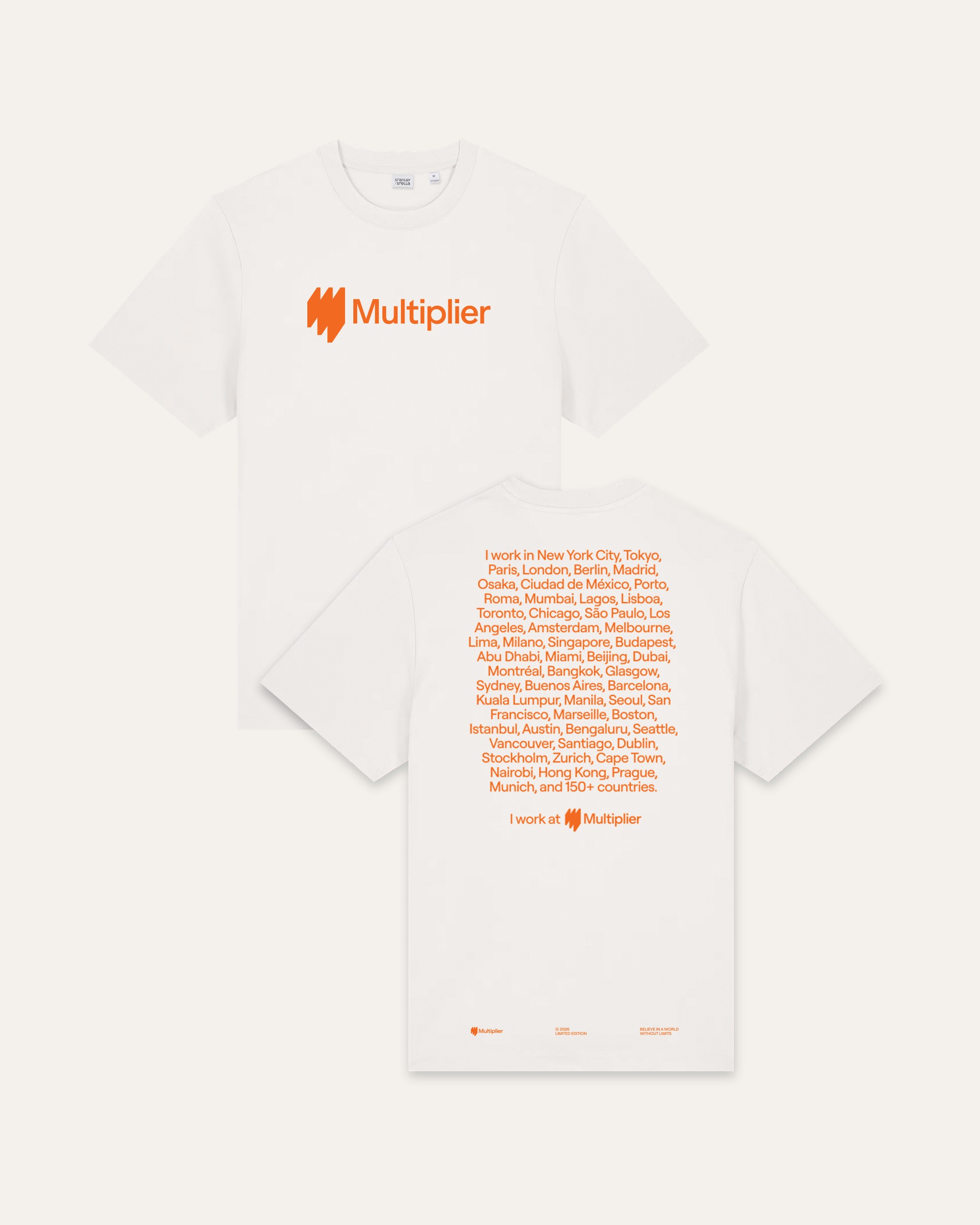 Multiplier White T-Shirt
