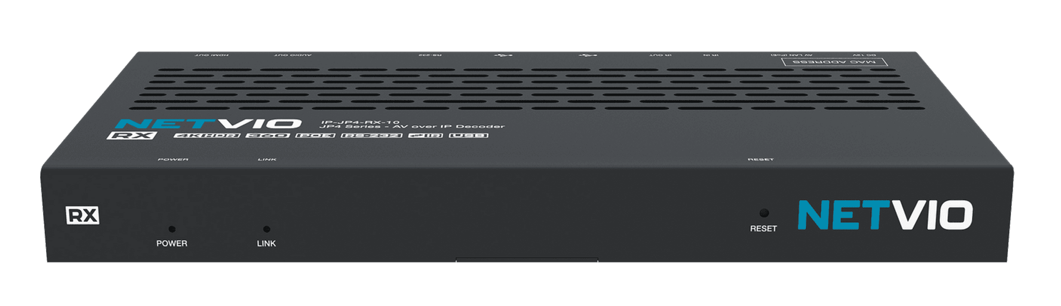 NETVIO RX JP4-RX-10 AV over IP Decoder