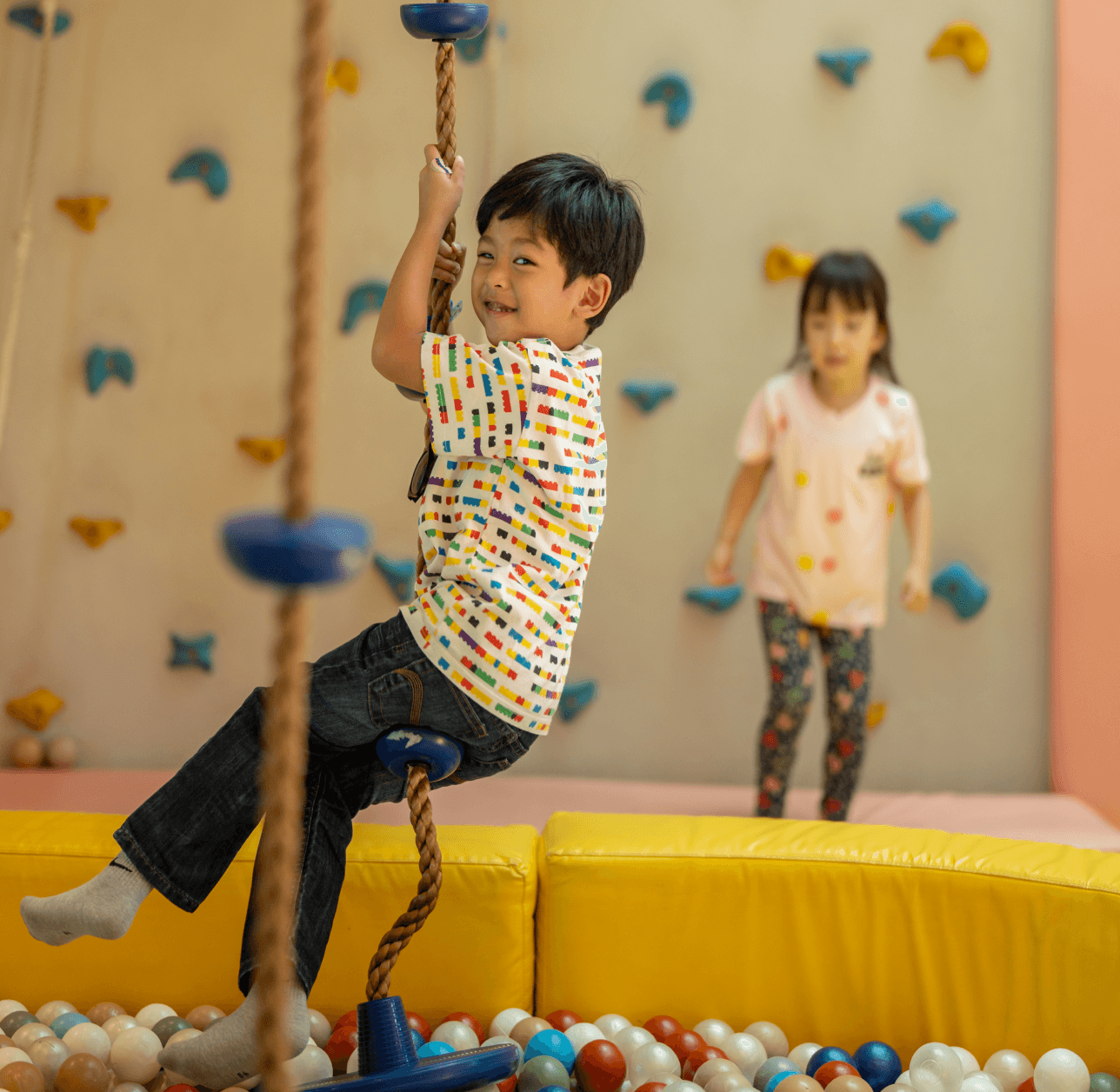 boy playing in littlegoo playground