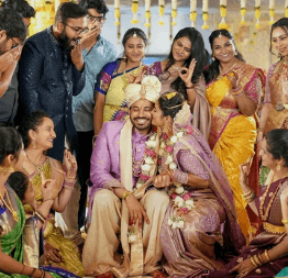 Modern building with repeating balconies and blue tile accents
