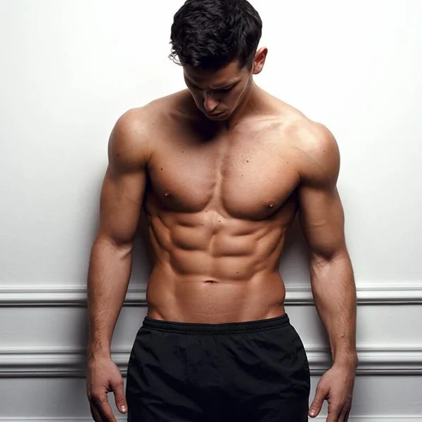 futuristic robot with a grey background