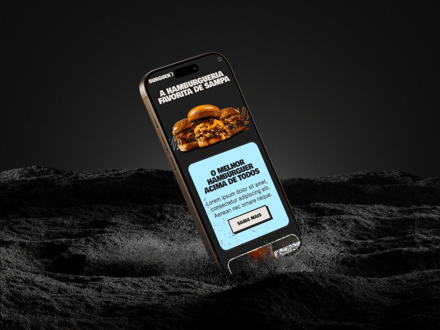 Mockup Site Responsivo Hamburgueria