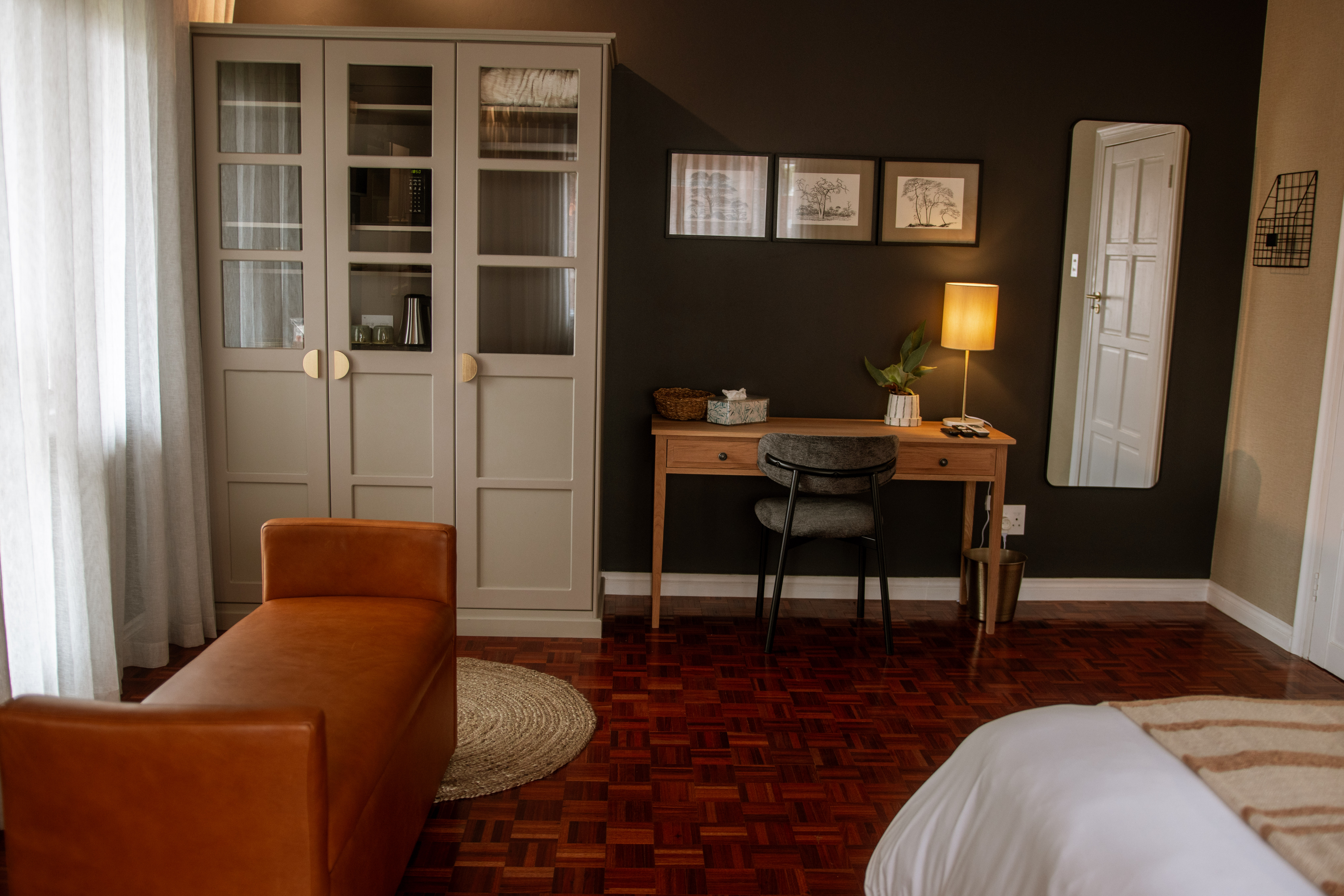 three products on a table