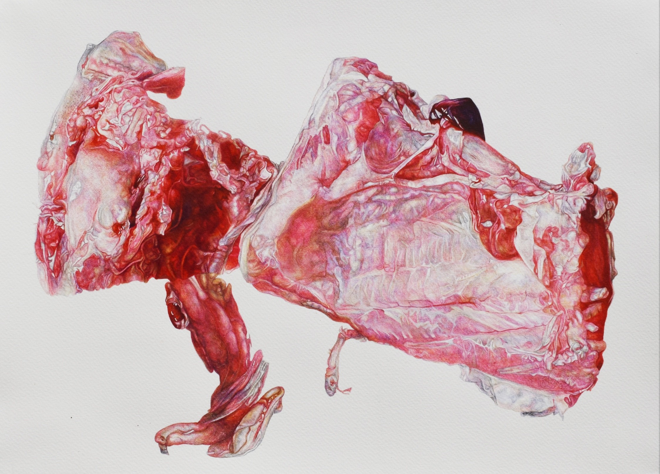 herd of sheep on road painting