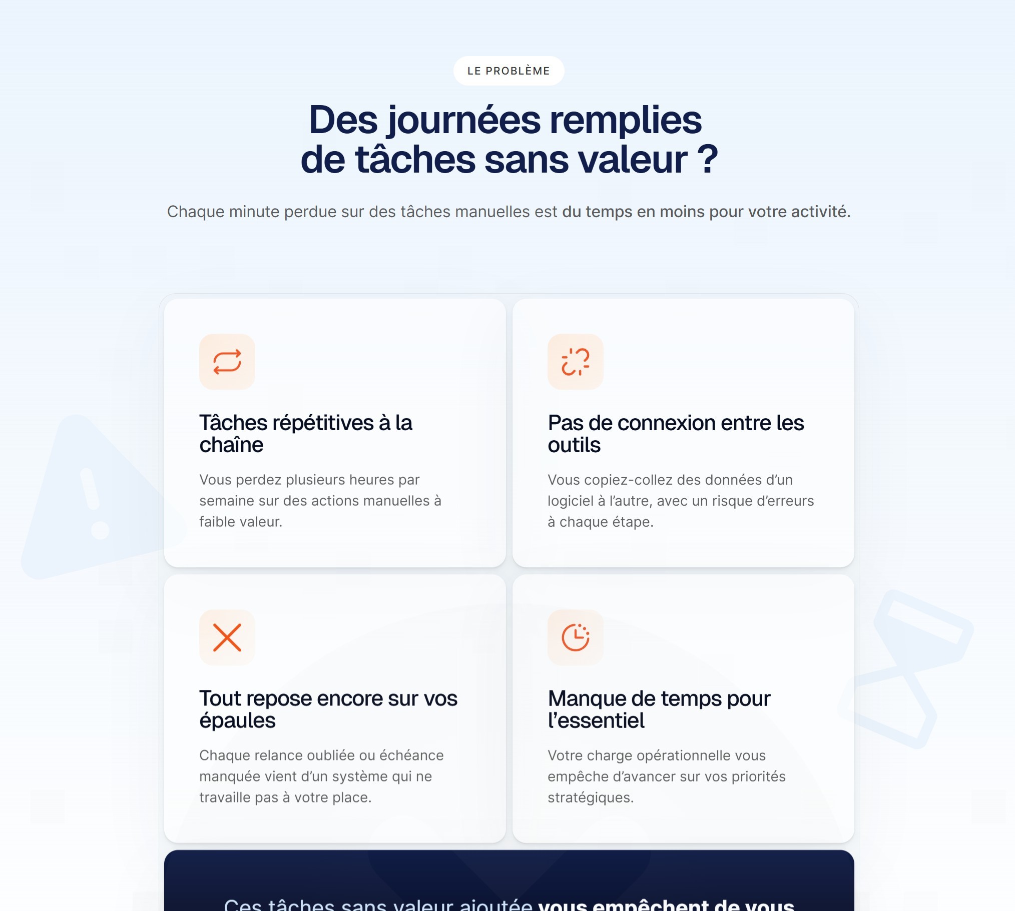 section problème site hubicom