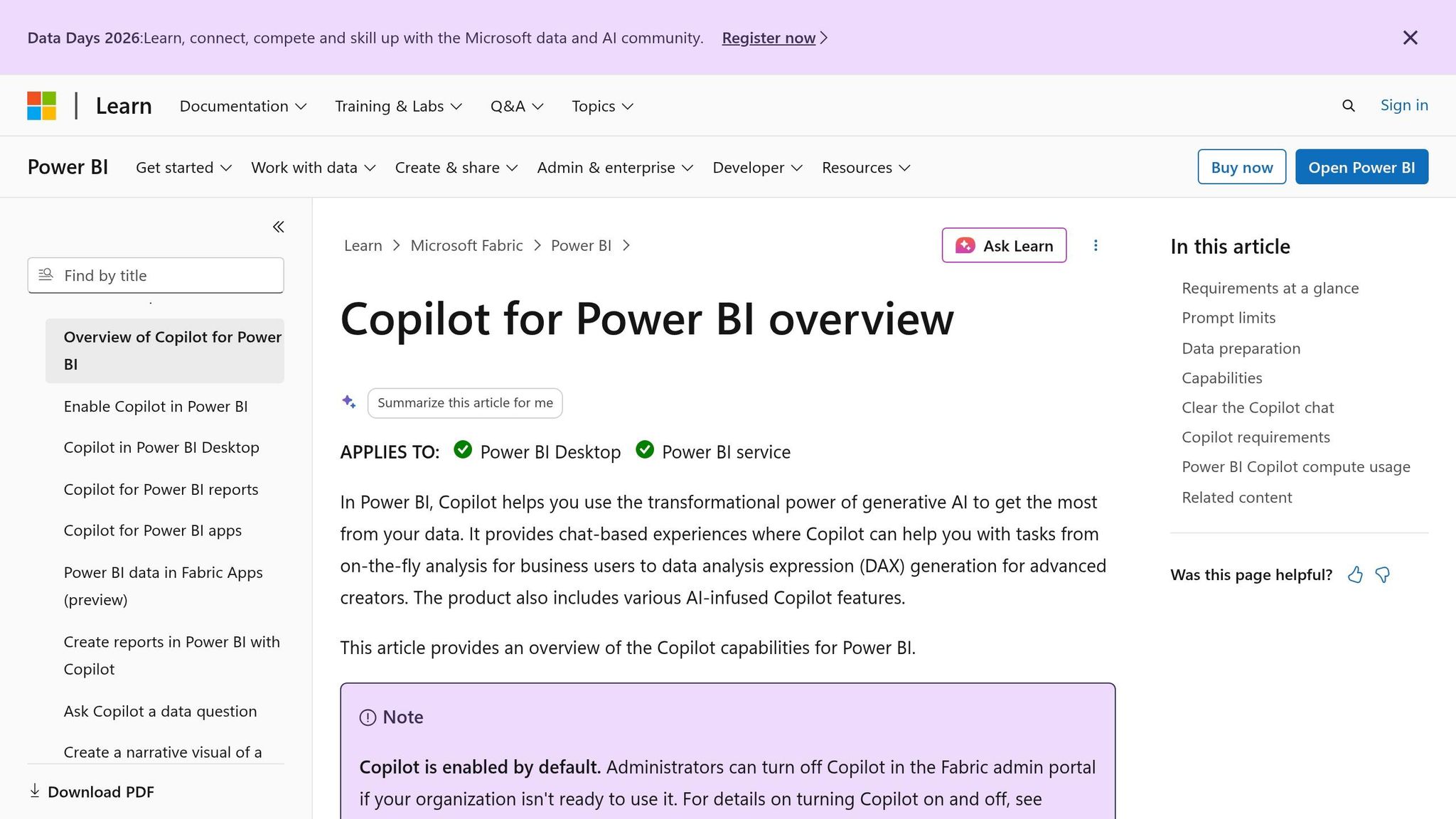 Power BI Copilot