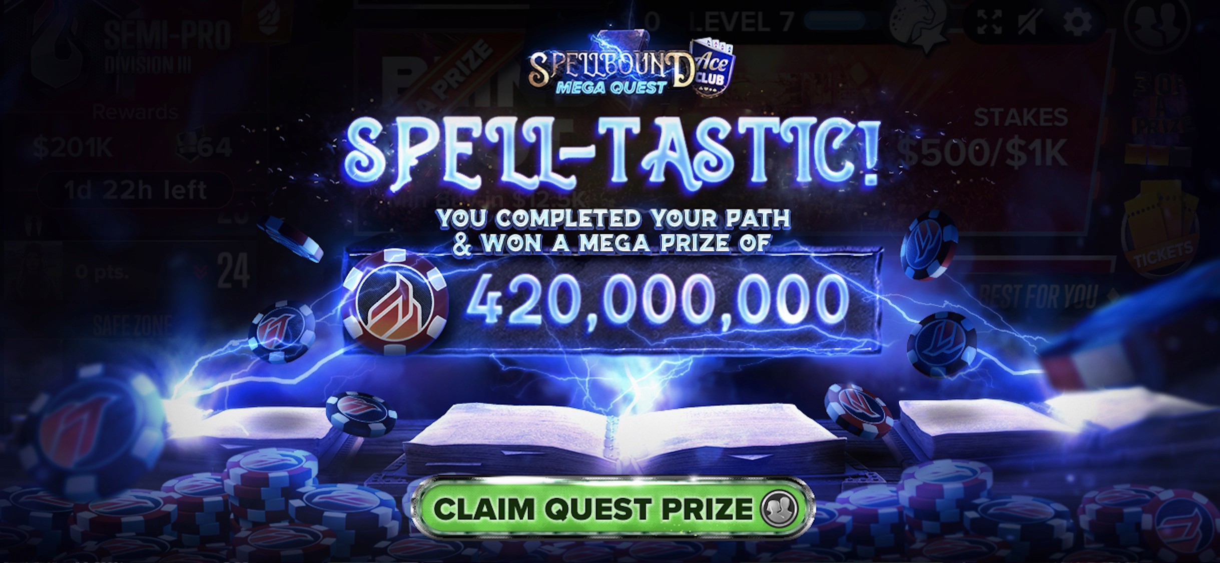 Spellbound progression event and experience in the theme of magic.