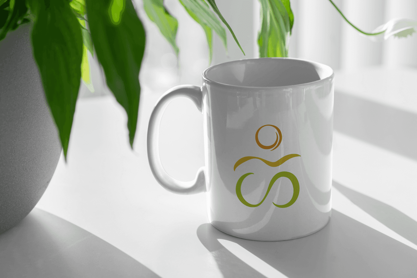 Logo on a mug.