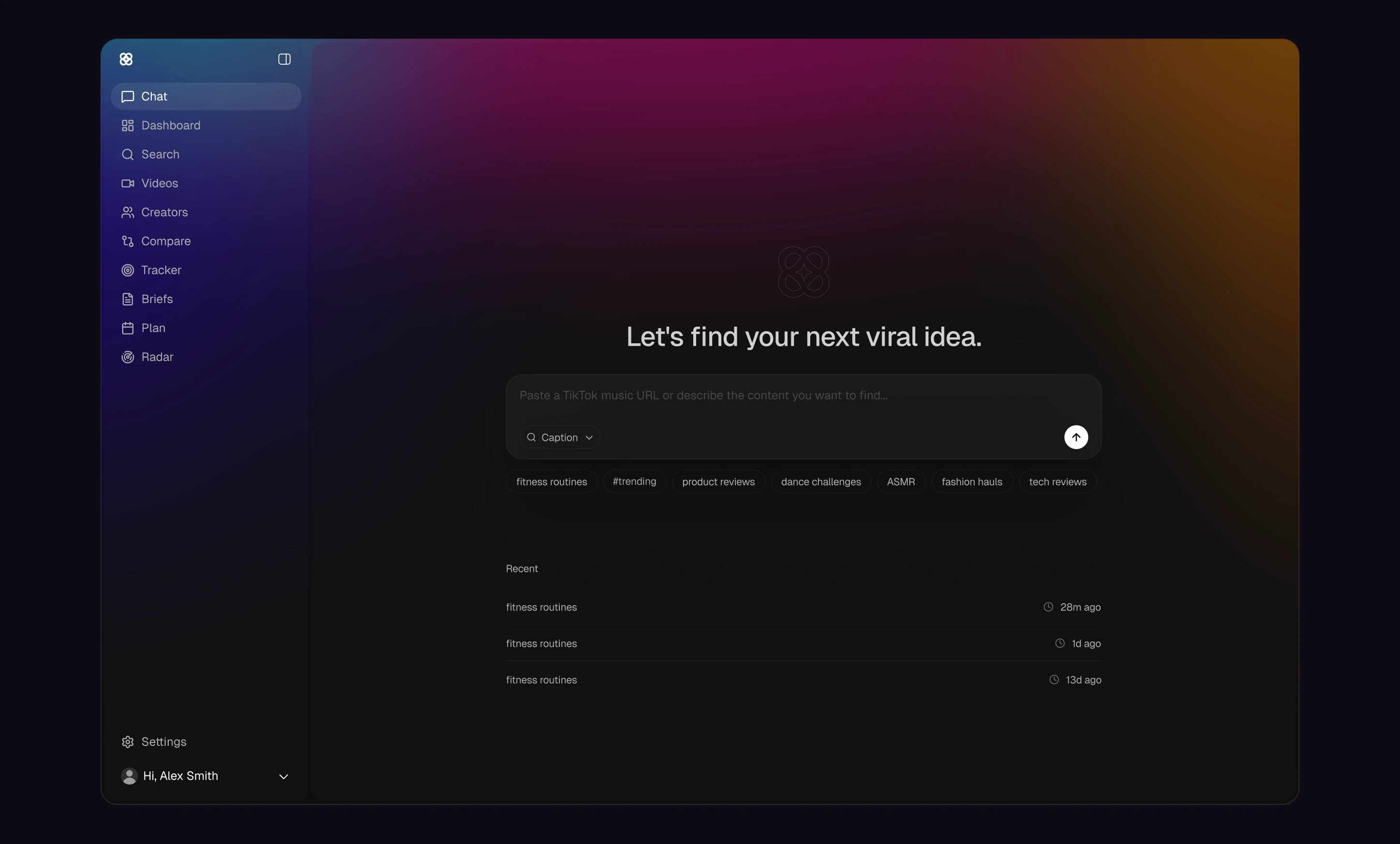 Wave chat interface