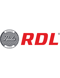 Radio Design Labs Logo - Red, Black and White 