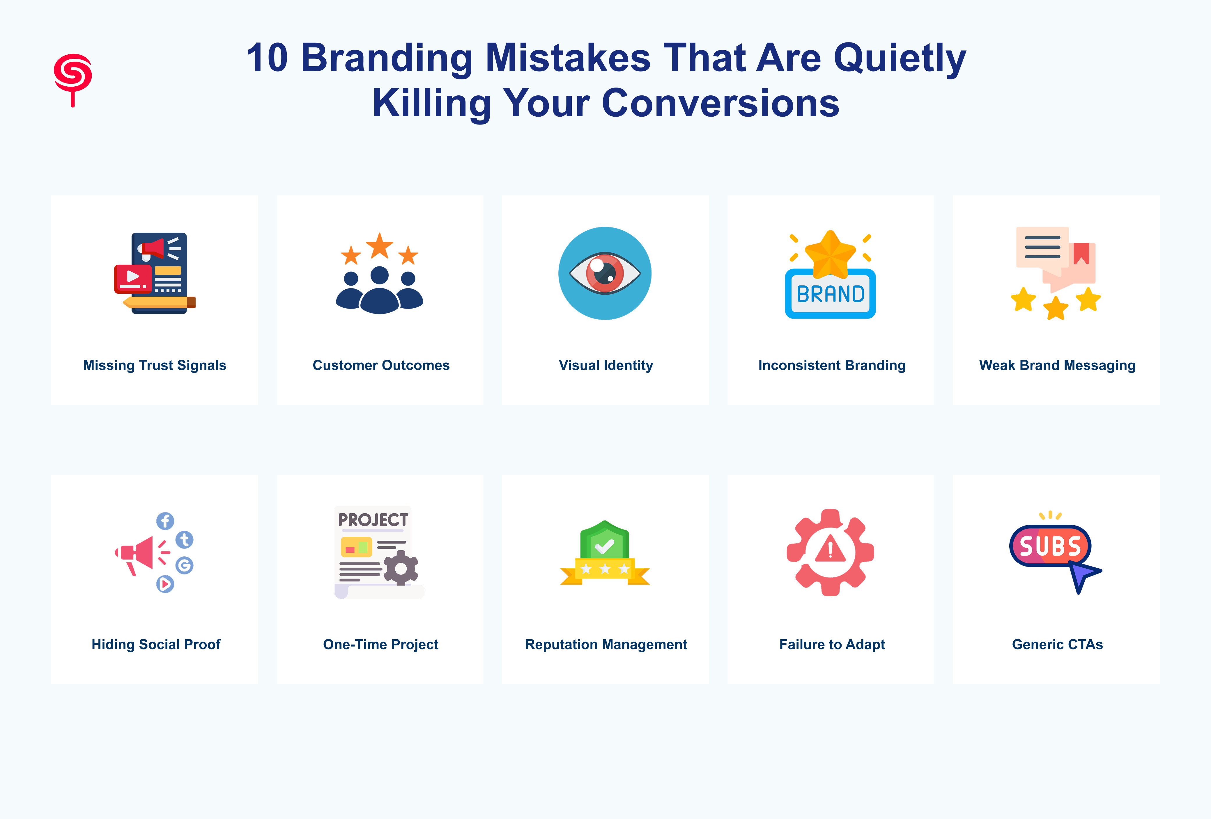 10 Branding Mistakes That Are Quietly Killing Your Conversions