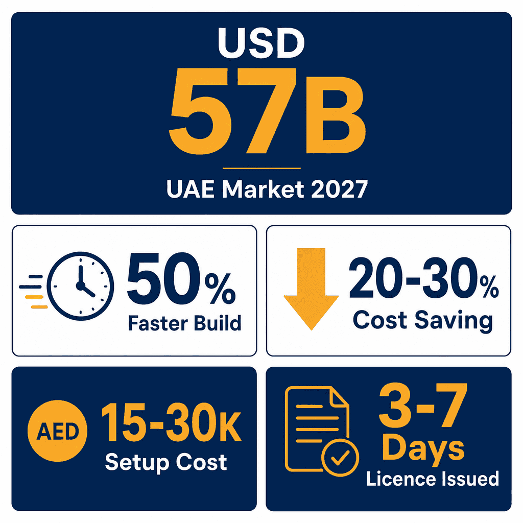 Infographic: Start a Pre-Fabricated Houses Trading Business in Dubai