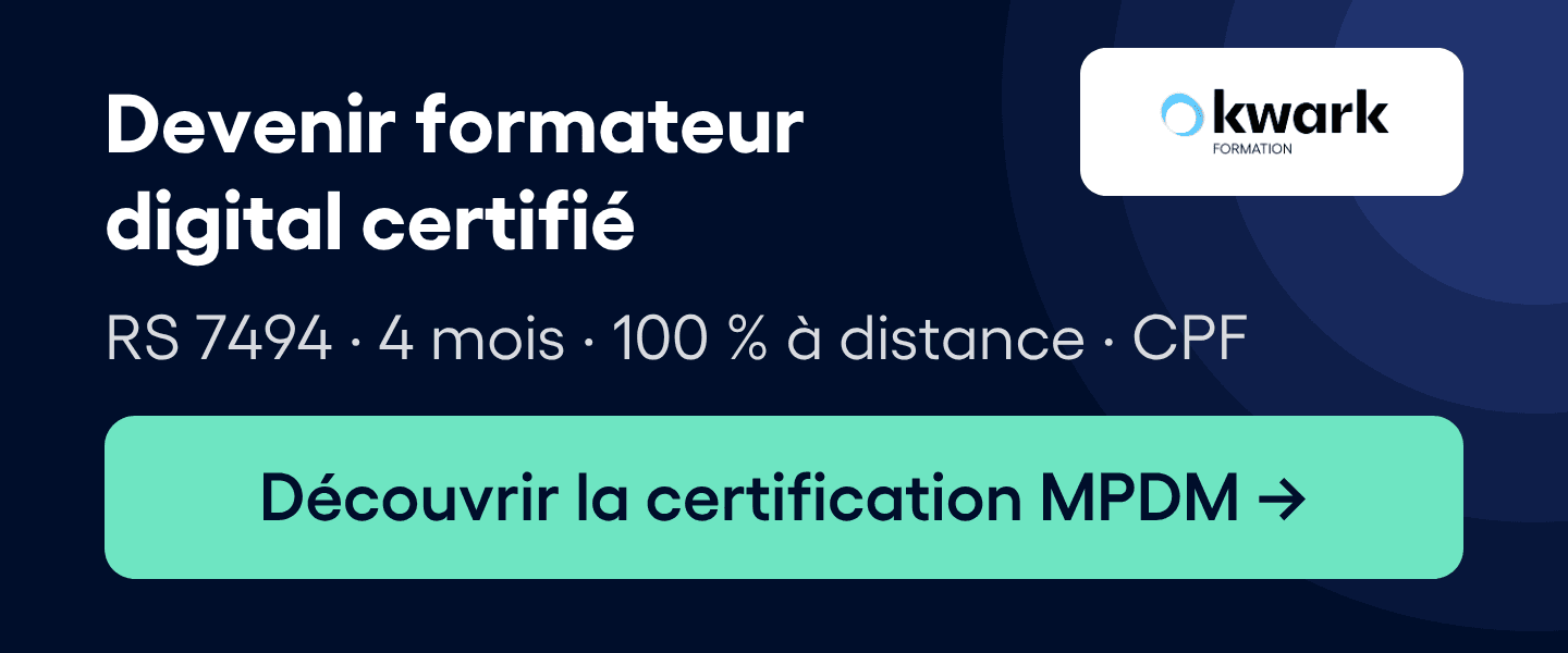 certification MPDM pédagogie digitale et multimodale, éligible CPF