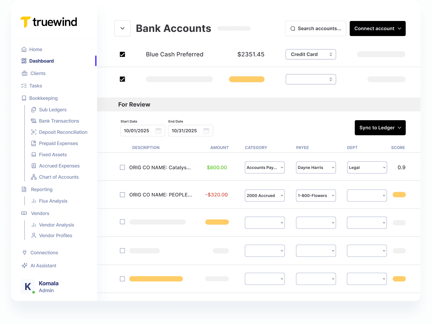 Bank Transaction Coding