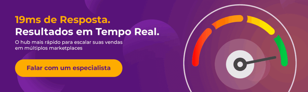 19ms de Resposta. Resultados em Tempo Real.
O hub mais rápido para escalar suas vendas em múltiplos marketplaces