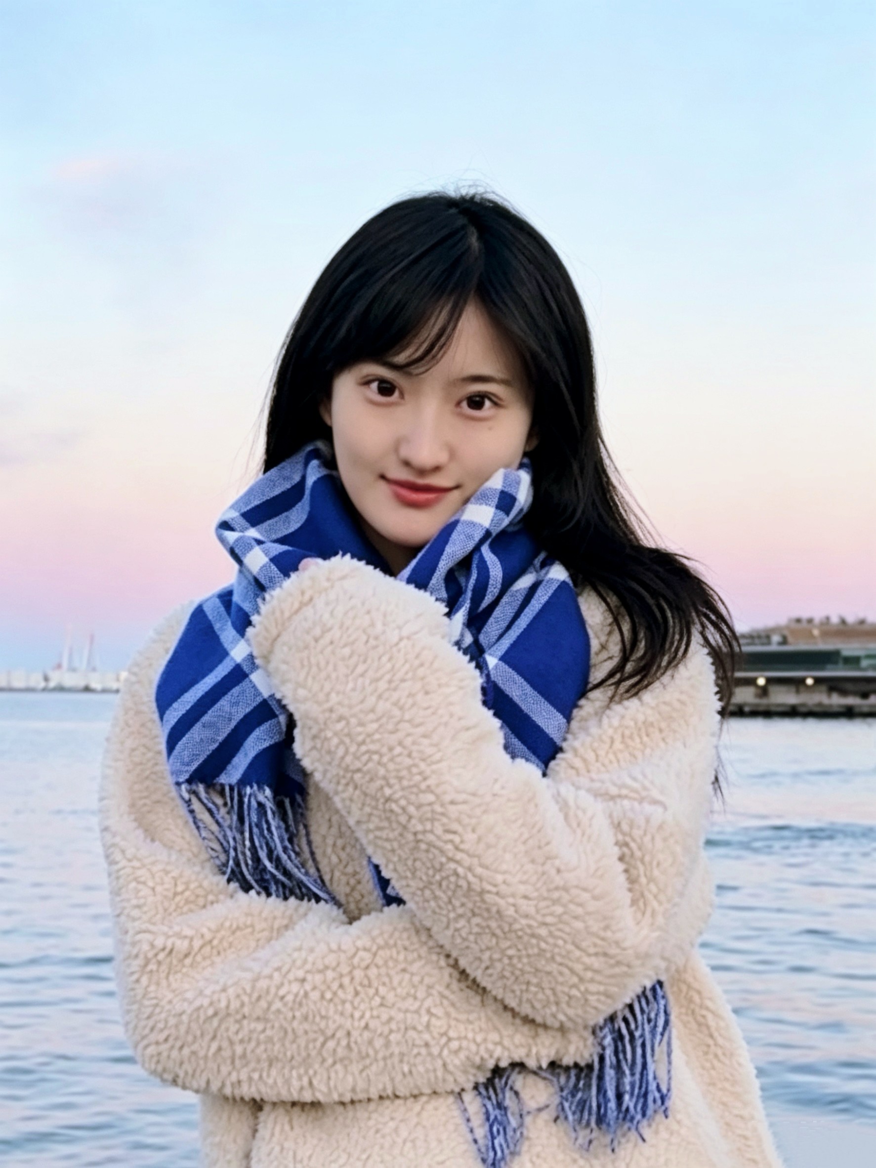 A person stands outdoors in a natural setting with lush green trees under a clear sky, wearing a dark sweatshirt, and looking into the distance.