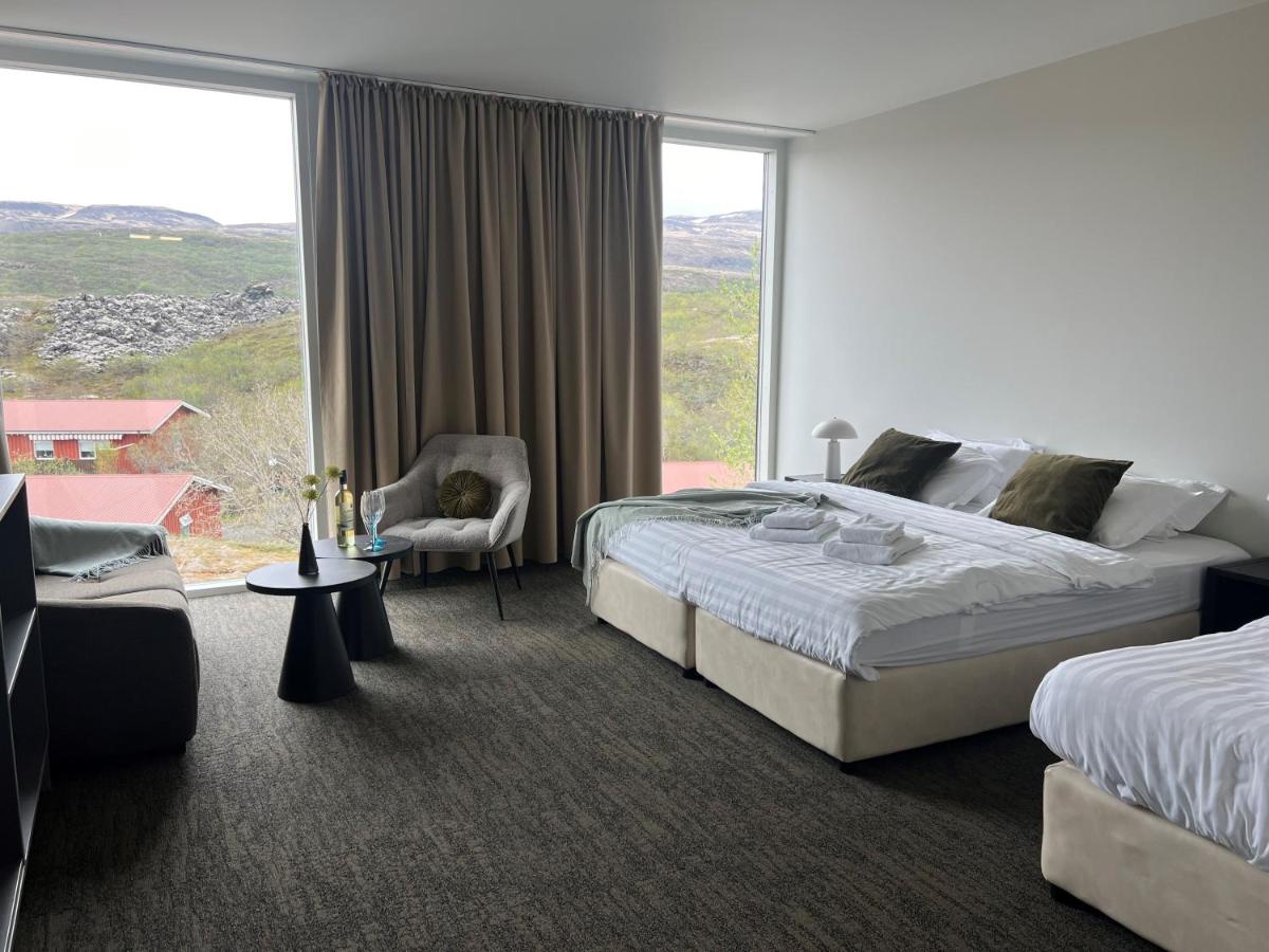 View of Triple Room at Hotel Bifröst – perfect for families or groups