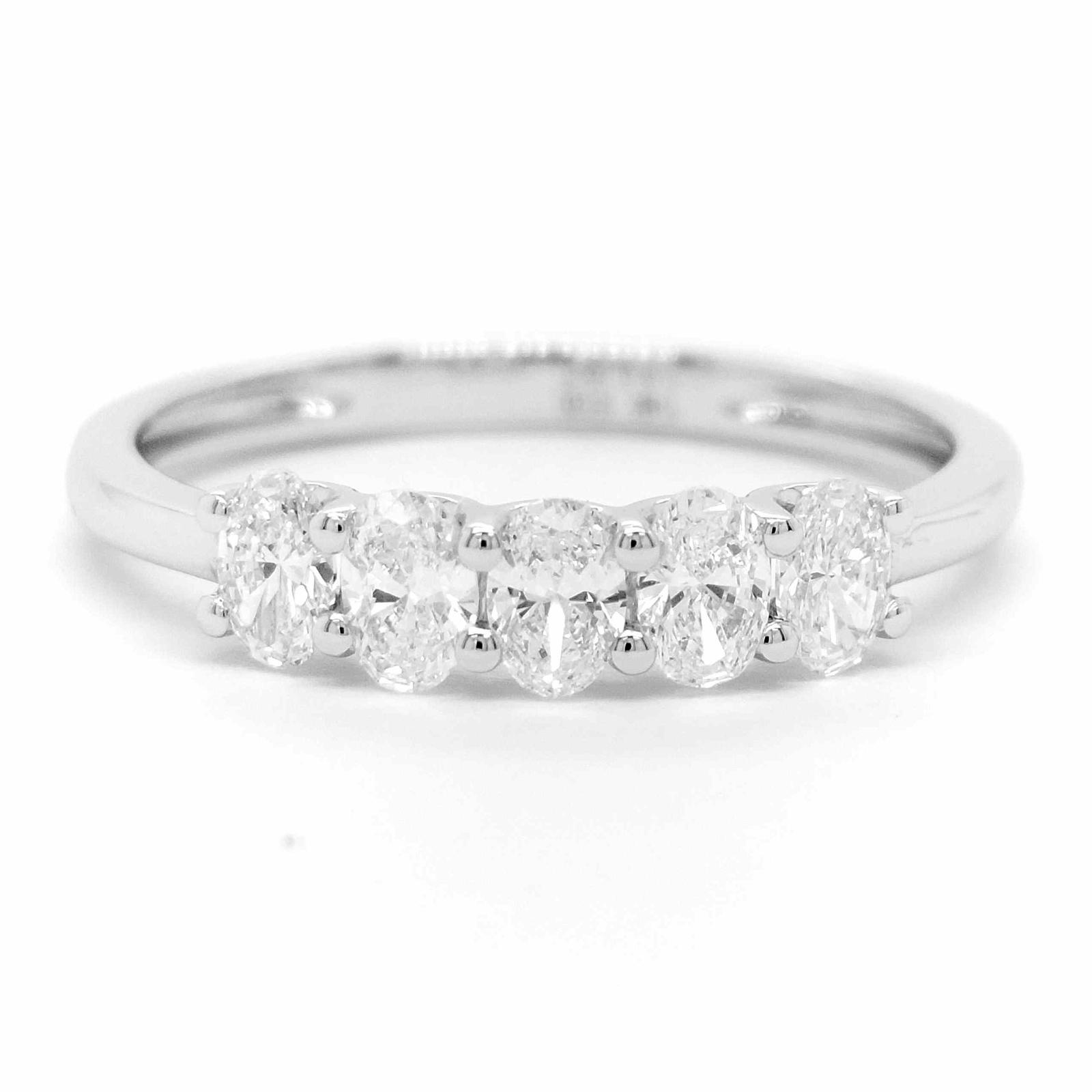 Modern Geometric Diamond Eternity Ring Preview 1