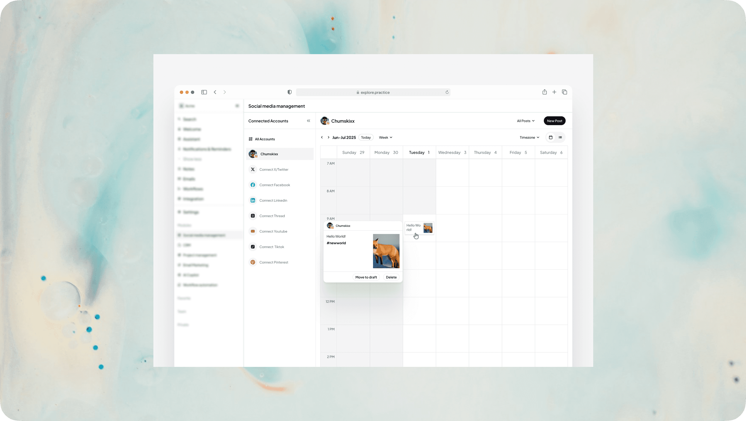geist media social media maganement dashboard design big