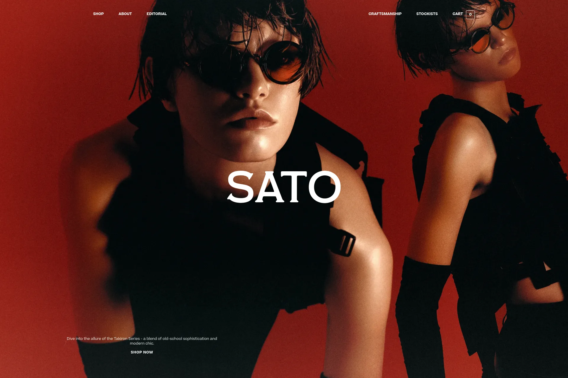 Screenshot of SATO website