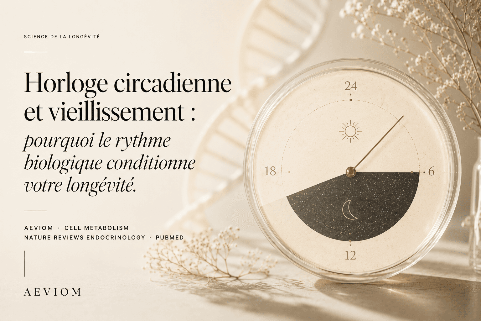 Votre biologie ne suit pas uniquement le temps qui passe, mais aussi le temps qu’elle perçoit. Sommeil, métabolisme, réparation cellulaire, hormones : lorsque l’horloge circadienne se dérègle, le vieillissement biologique peut s’accélérer.