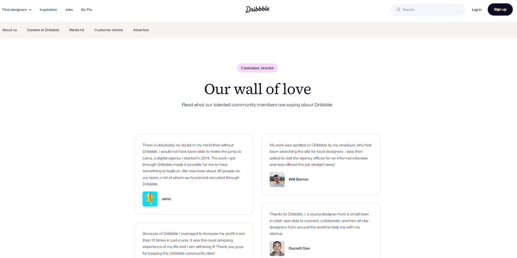 Dribble wall of love