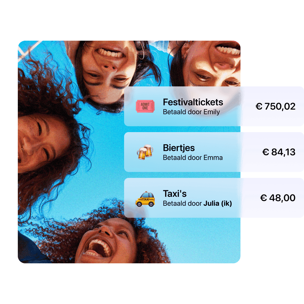 Iedereen voegt uitgaven toe in tricount