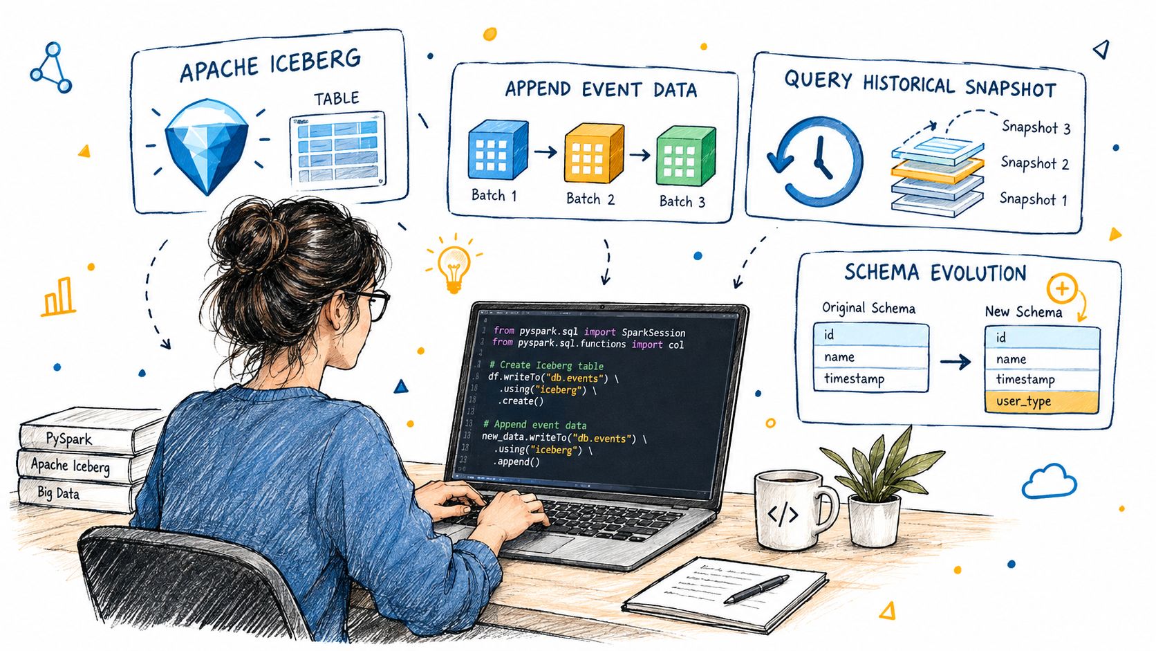 Screenshot from https://example.com/screenshots/iceberg-pyspark-session.png