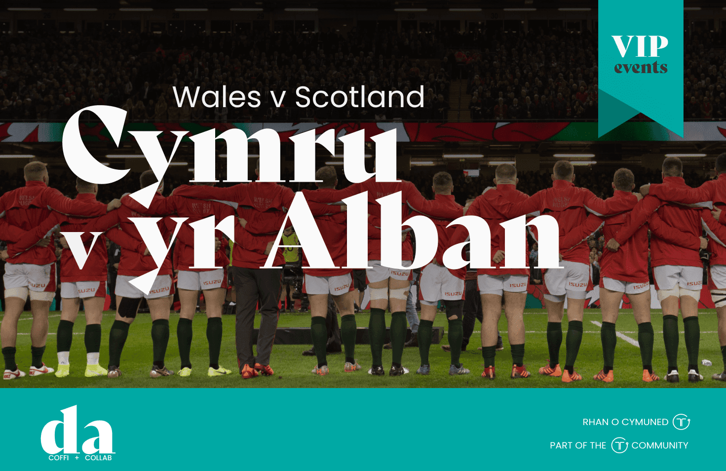 Sioe sy'n cynnwys poster mawr gyda geiriau.