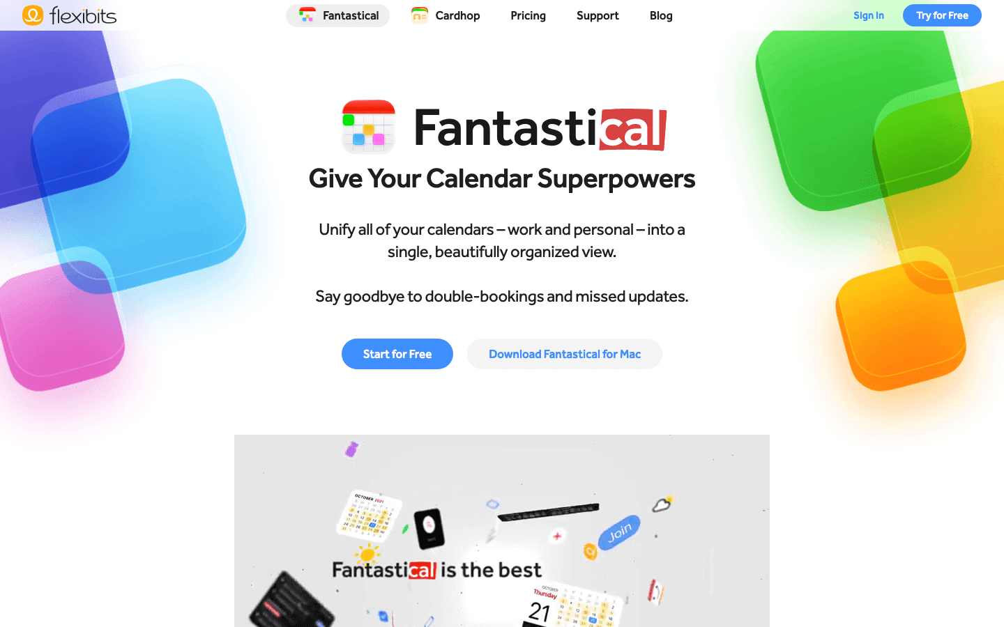 Fantastical website screenshot