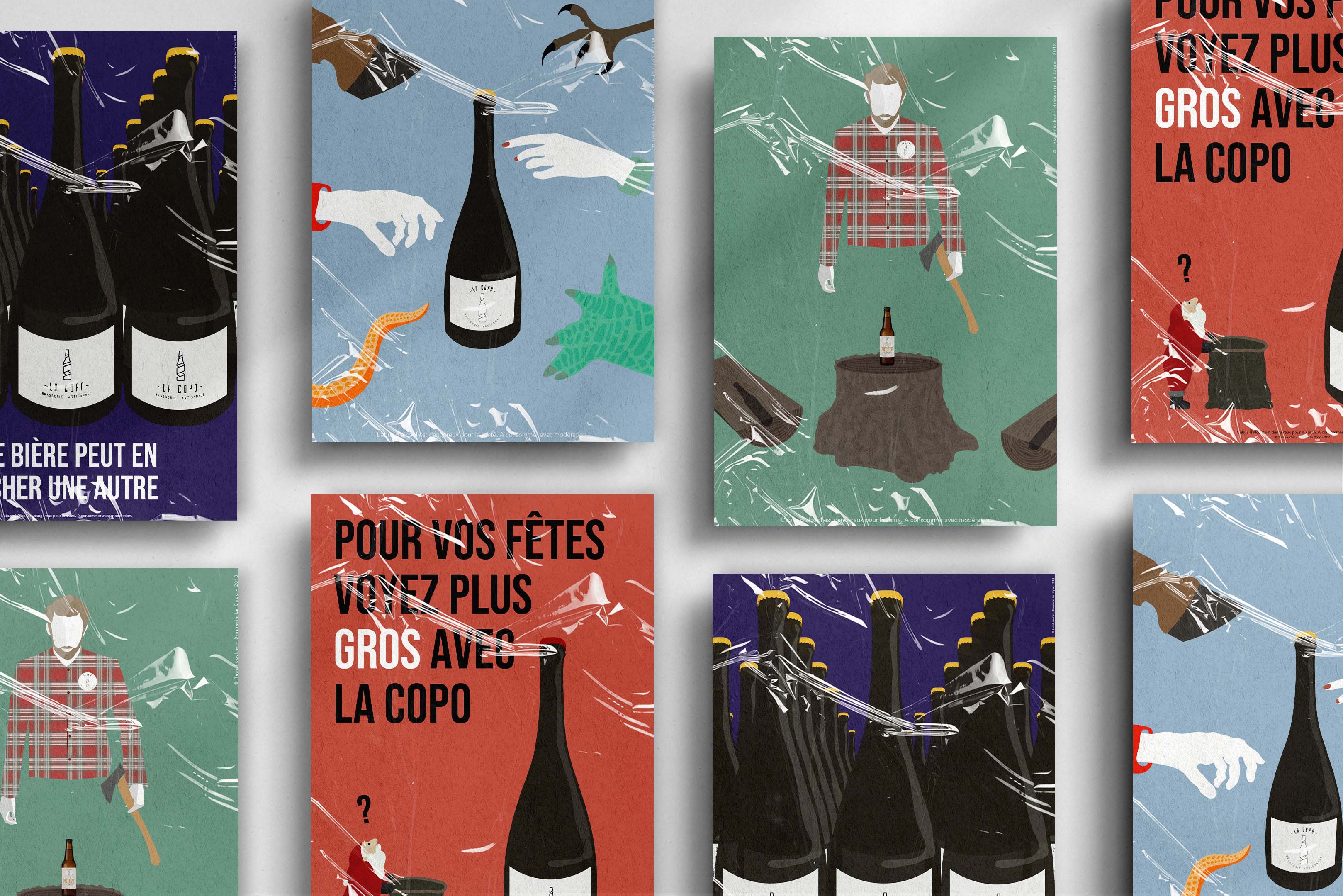 Affiche événements Design Graphisme étiquette Studio Grappe Nantes