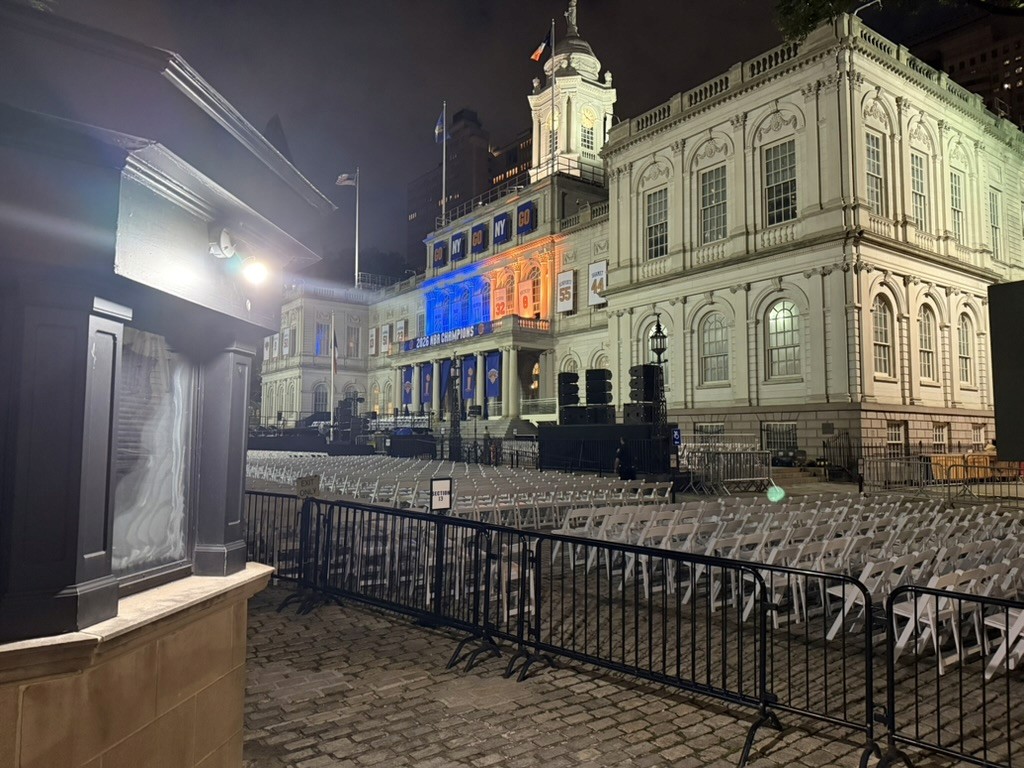 City Hall prior to the Knicks Celebration