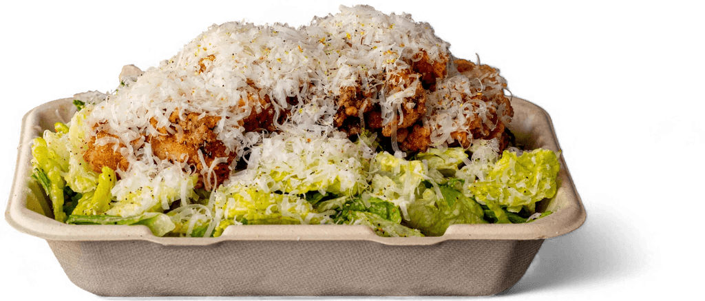 fresh fried chicken caesar salad.