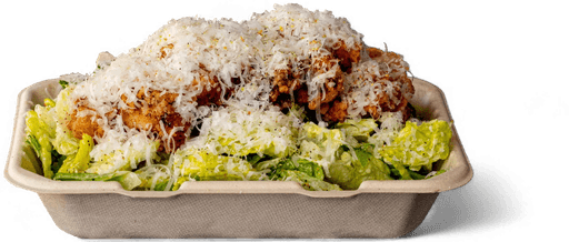 fresh fried chicken caesar salad.