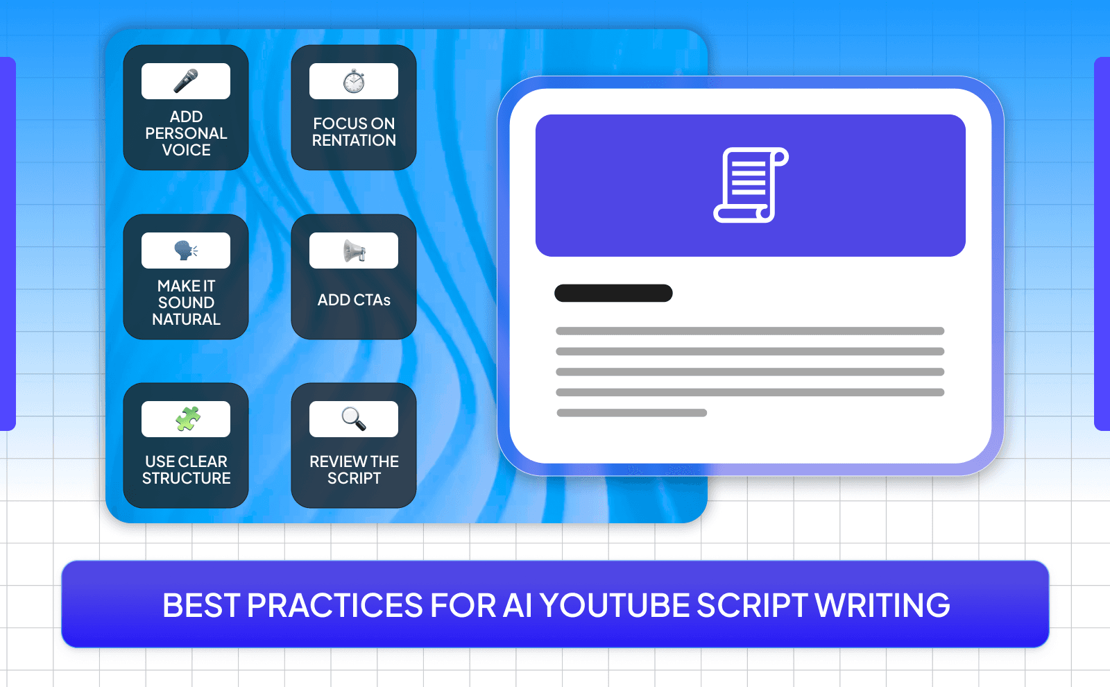 Best practices for AI Youtube script writing