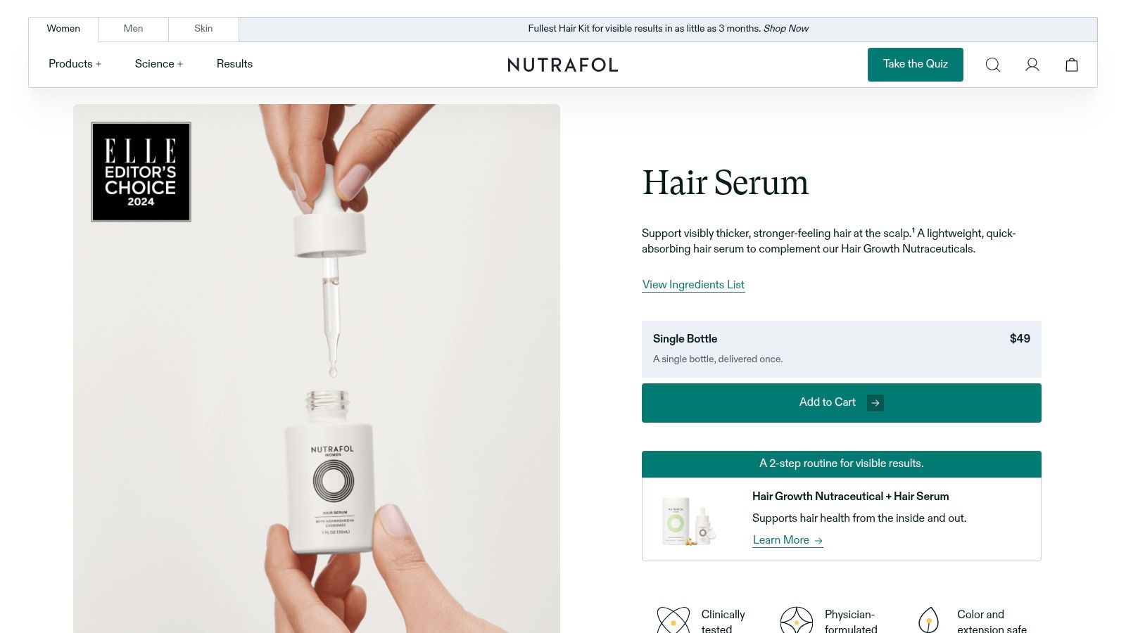Nutrafol Hair Serum (formerly Growth Activator)