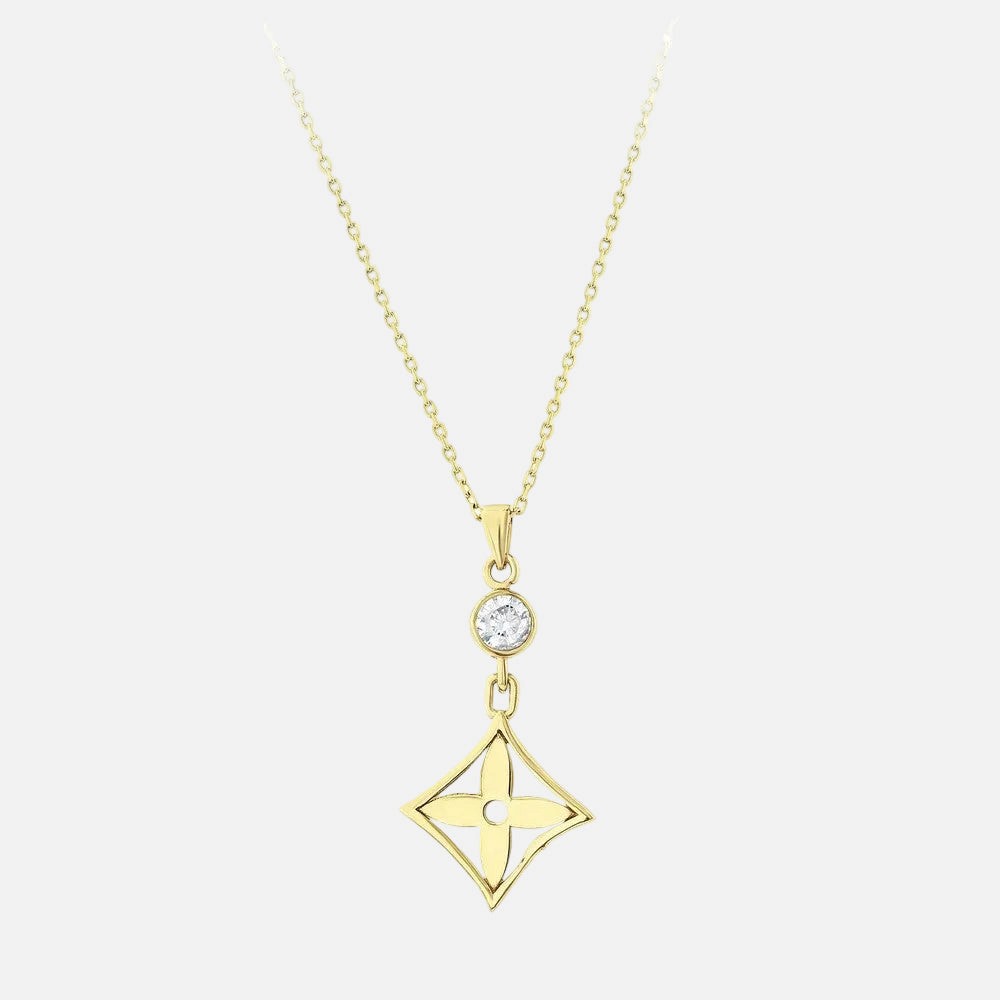 Assos Pırlanta 14 Ayar Tasarım Altın Kolye AKL0661-Y-23489 Modeli