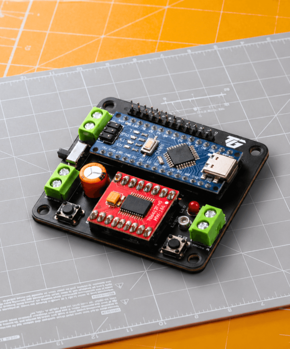 Blueprint 01 robot controller board ON CUTTING MAT